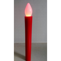Bougie LED - Bougie funéraire - Bougie commémorative - Batterie - Rouge
