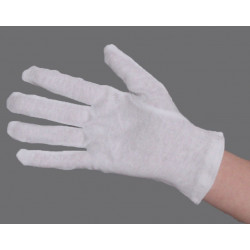 Gant blanc en coton & polyester avec picots de PVC - Le gars des gants