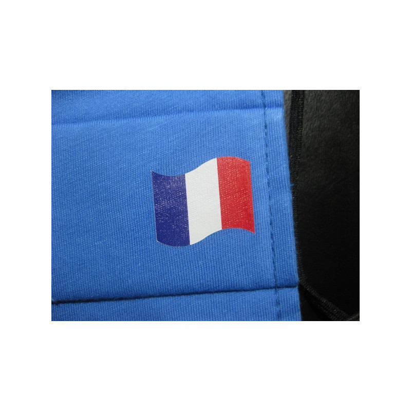 Masque bleu marine en tissu catégorie 1 avec drapeau français