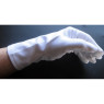 GANTS BLANCS simples 100% coton pour grandes mains d'homme DECLASSES