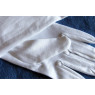 GANTS BLANCS simples 100% coton pour grandes mains d'homme DECLASSES