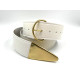 Ceinture en cuir blanche