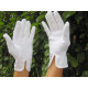 GANTS BLANCS de coton epais 240g