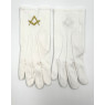 1 paire gants blancs coton Equerre - Compas DECLASSES