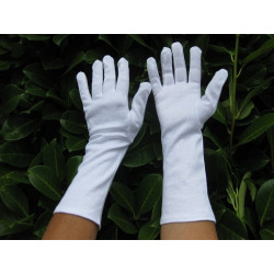 Gant blanc en coton & polyester avec picots de PVC - Le gars des gants