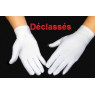 1 paire gants blancs lycra mat DECLASSE